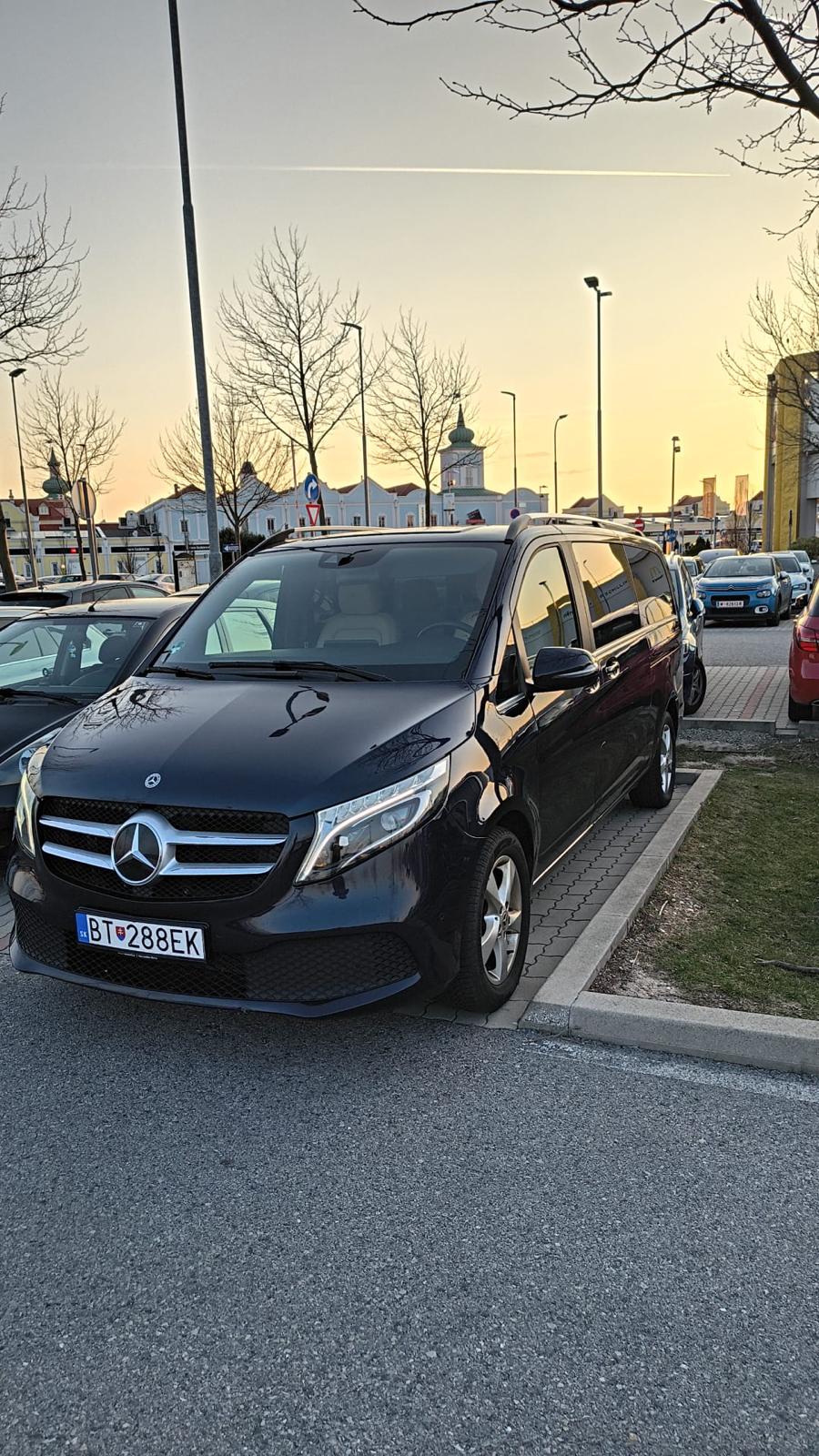 Mercedes V class in Chateau Bela in Slovakia